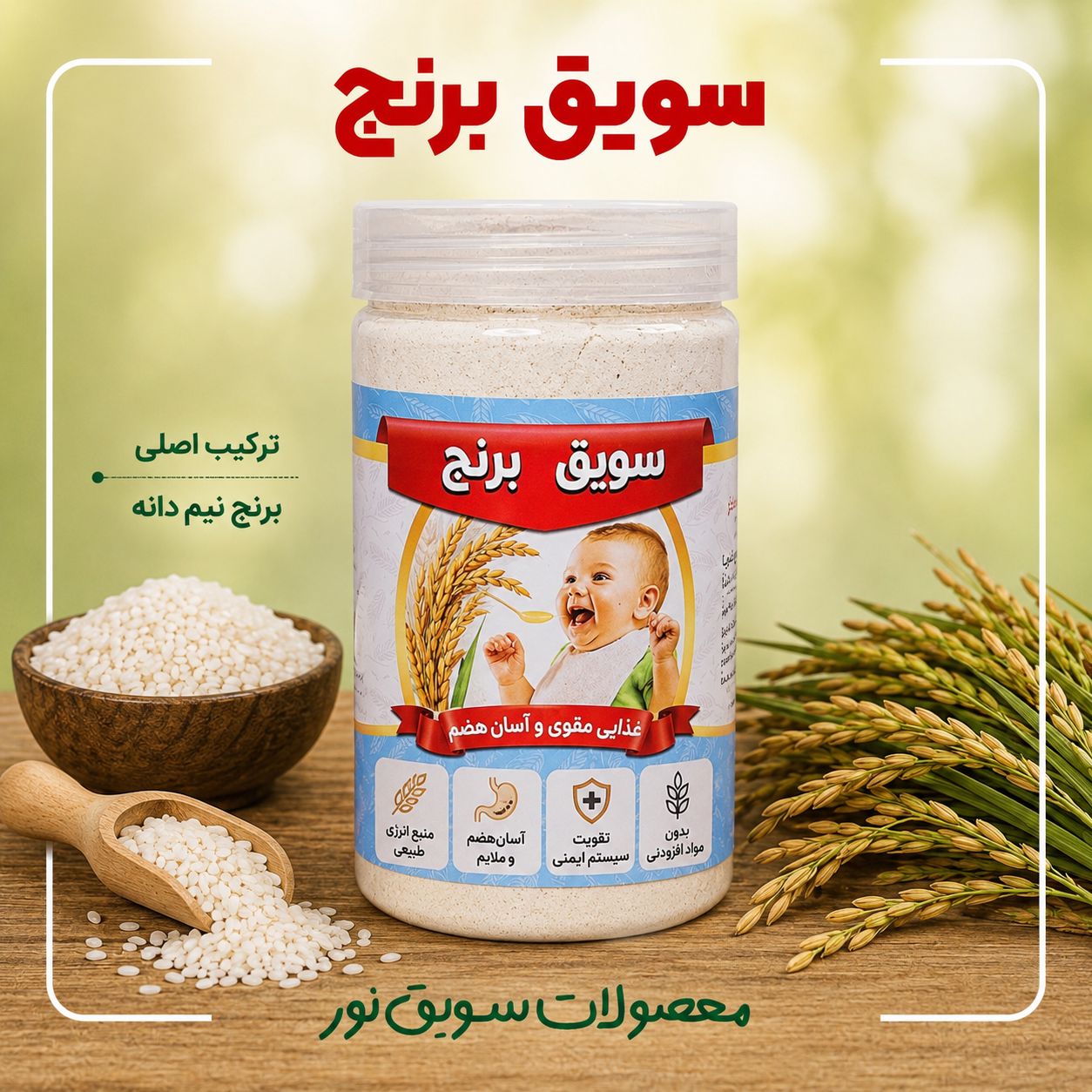 سویق برنج (300گرمی)