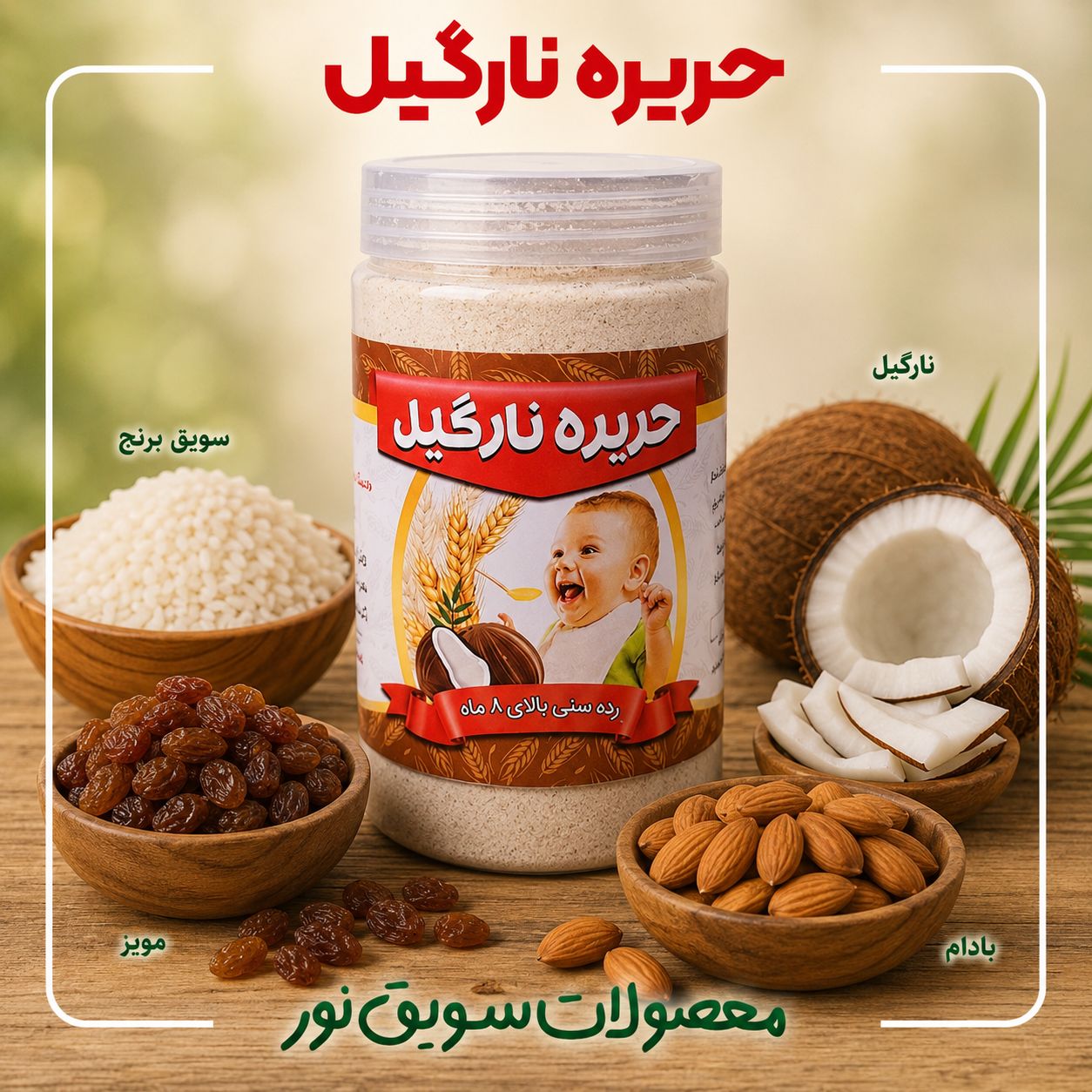 حریره نارگیل (300گرمی)