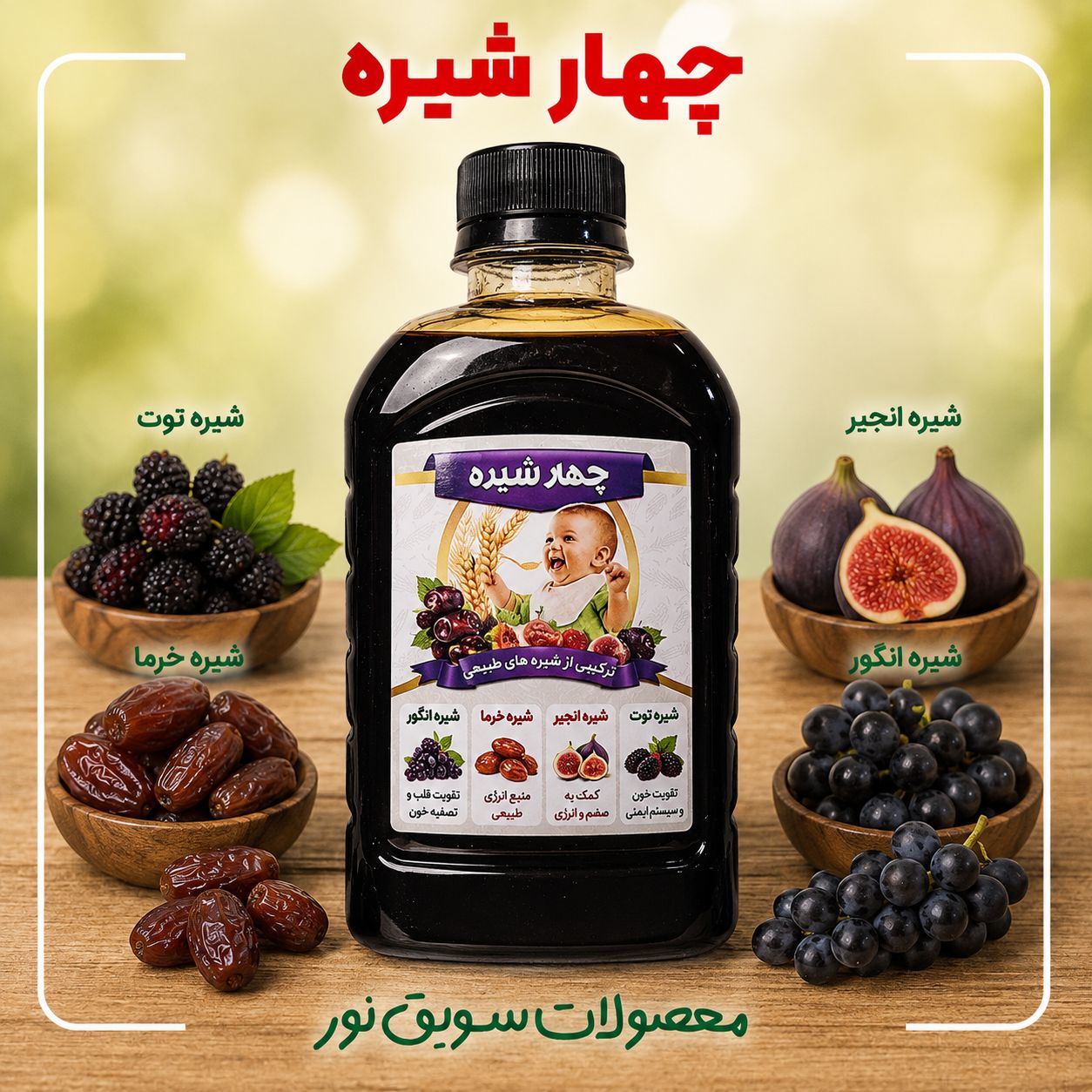 چهار شیره(500گرمی)