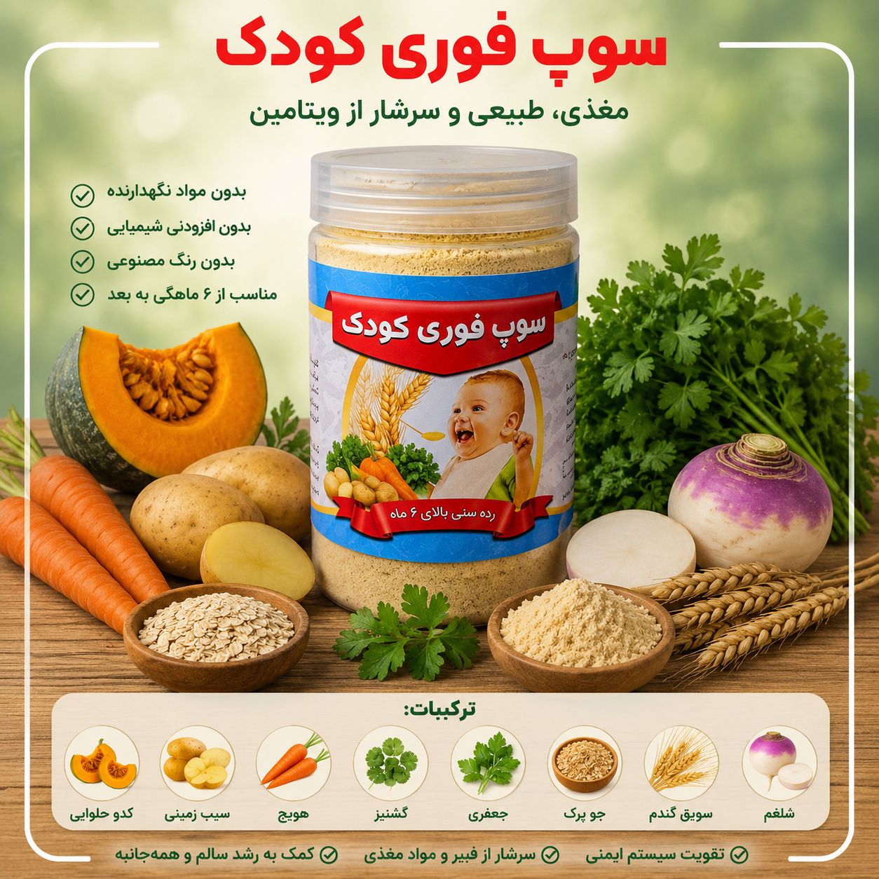 سوپ فوری کودک(500گرمی)